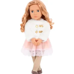 Our Generation Motedukke m/ rosa kjole 46cm - Halia