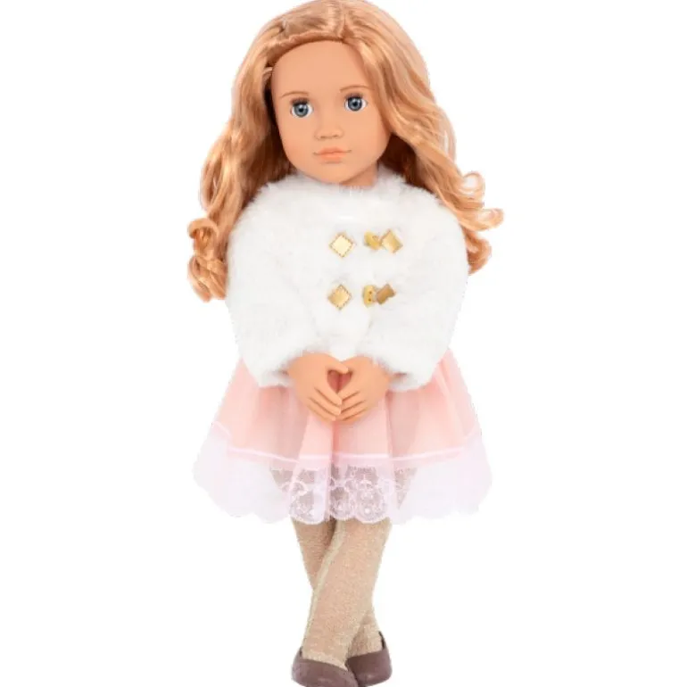 Our Generation Motedukke m/ rosa kjole 46cm - Halia