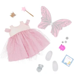 Our Generation Motedukke m/ rosa tannfe antrekk 46cm - Twinkle