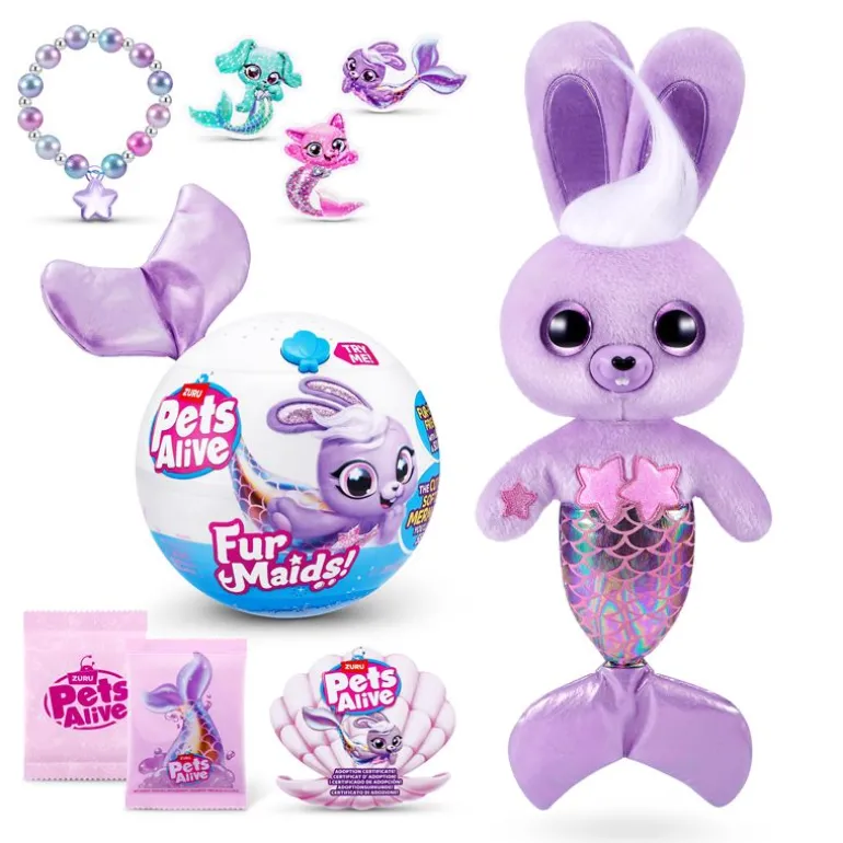 Pets Alive Furmaids Overraskelseplysj m/ lys og lyd