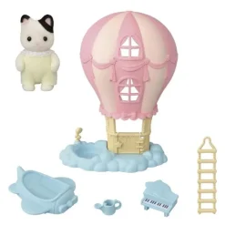 Sylvanian Families Babyballong-Lekehus m/ tuxedo katt