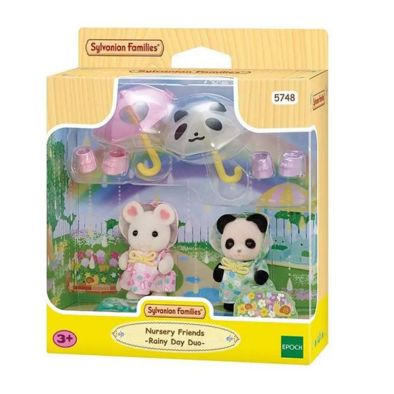 Sylvanian Families Barnehage Venner - Rainy Day Duo