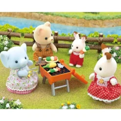 Sylvanian Families BBQ Piknik Sett m/ elefantjente
