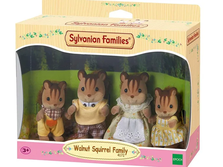 Sylvanian Families Familie Figursett m/ 4 figurer - Ekorn 4172