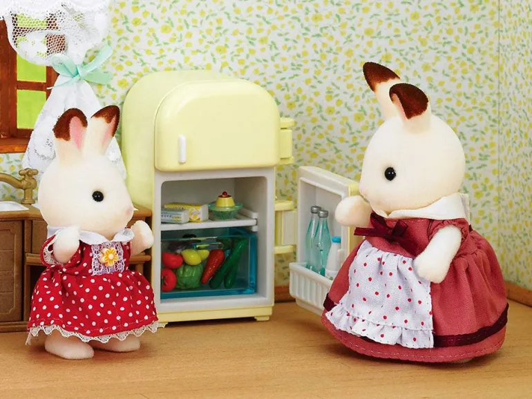 Sylvanian Families Figur m/ møbler og tilbehør - Chocolate Rabbit Mother 5014