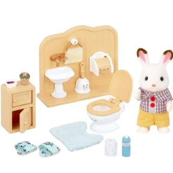 Sylvanian Families Figur m/ møbler og tilbehør - Chocolate Rabbit Brother 5015