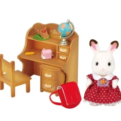 Sylvanian Families Figur m/ møbler og tilbehør - Chocolate Rabbit Sister 5016