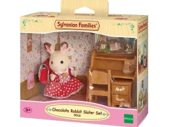Sylvanian Families Figur m/ møbler og tilbehør - Chocolate Rabbit Sister 5016