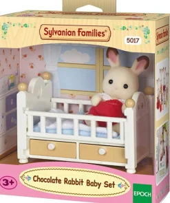 Sylvanian Families Figur og Møbler - Baby Kanin m/ seng 5017