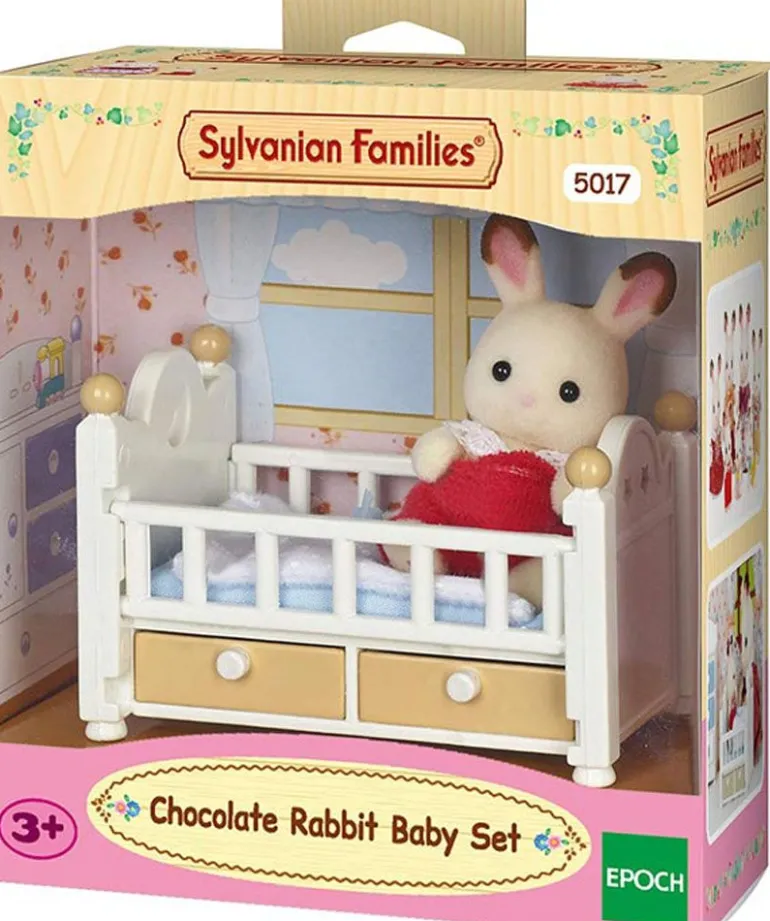 Sylvanian Families Figur og Møbler - Baby Kanin m/ seng 5017