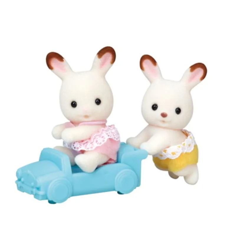 Sylvanian Families Figursett - Sjokolade Kanin-Tvillinger