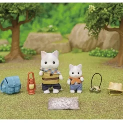 Sylvanian Families Latte Cat Bror & Baby Utforskingssett
