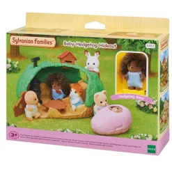 Sylvanian Families Lekesett m/ figur og tilbehør - Pinnsvinbaby Gjemmested 5453