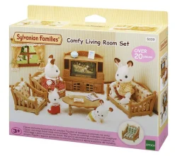 Sylvanian Families Møbelsett - Familiens Sofagruppe m/ TV 5339