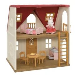 Sylvanian Families Starthus m/ figur og tilbehør - Red Roof Cosy Cottage