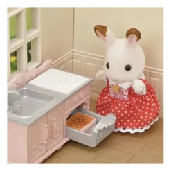 Sylvanian Families Starthus m/ figur og tilbehør - Red Roof Cosy Cottage