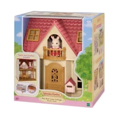 Sylvanian Families Starthus m/ figur og tilbehør - Red Roof Cosy Cottage