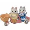 Sylvanian Families Tandemsykkel m/ husky søsken