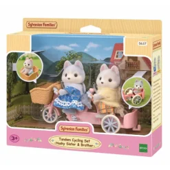 Sylvanian Families Tandemsykkel m/ husky søsken