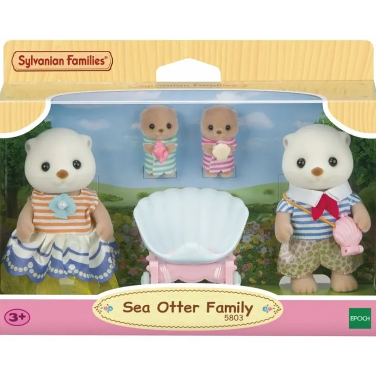 Sylvanien Families Figursett 4-Pakning - Sjøoter Familien