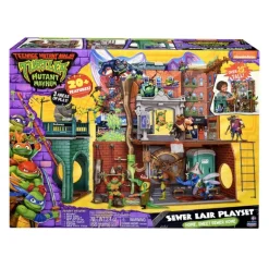 Turtles Mutant Mayhem Stort Lekesett m/ 20+ funksjoner - Sewer Lair Dlx